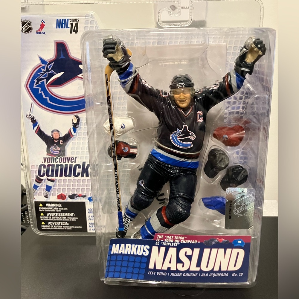 Markus Naslund Vancouver Canucks Action Figure - Blue and Black